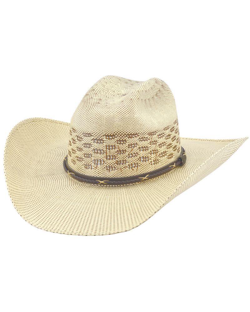 Justin Men's Salt Creek Natural Woven Western Straw Hat