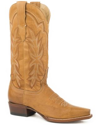 Stetson Women's Tan Casey Leather Boots - Snip Toe