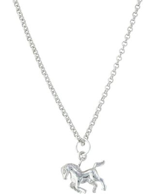 Montana Silversmiths Women's Silver Prancing Horse Necklace