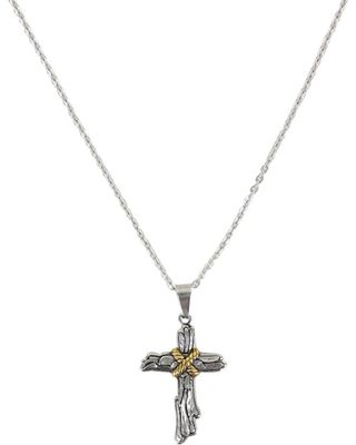 Moonshine Spirit® Roped Wood Cross Necklace