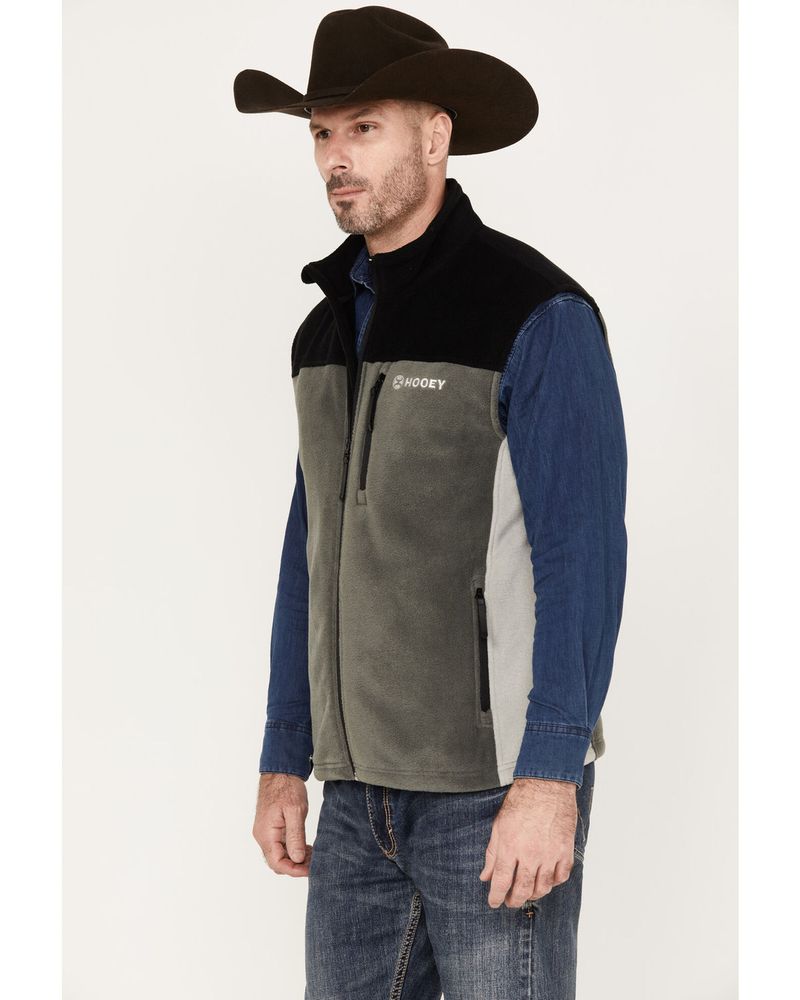 Hooey Men's Color Block Fleece Vest