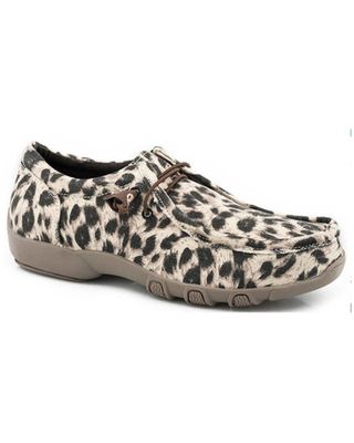 Roper Women's Chillin Leopard Print Casual Chukka Shoes - Moc Toe