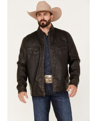Cody James Men's Houston Distressed Moto Jacket