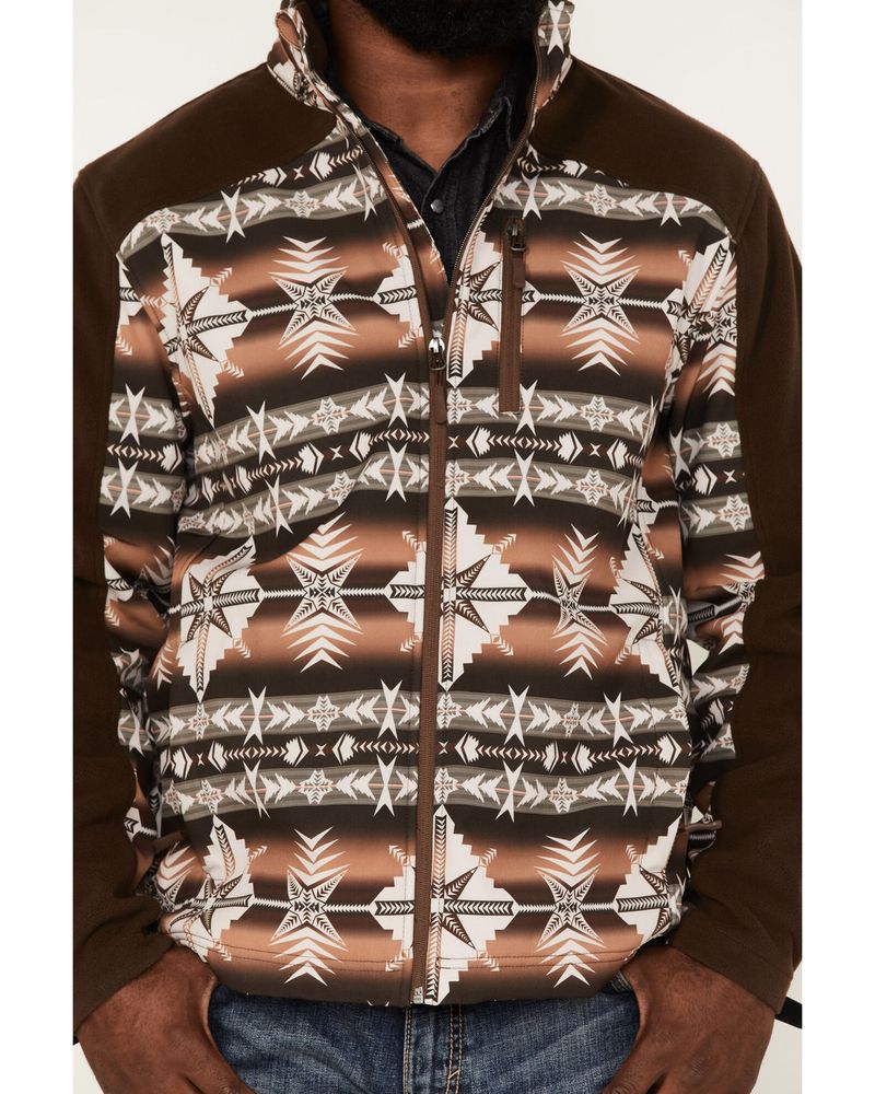 Powder River Outfitters Men's Southwestern Print Softshell Jacket