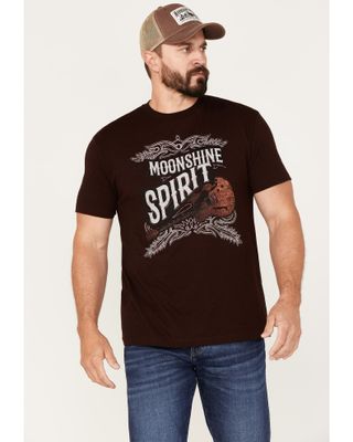 Moonshine Spirit Men's Guitar Logo Graphic T-Shirt