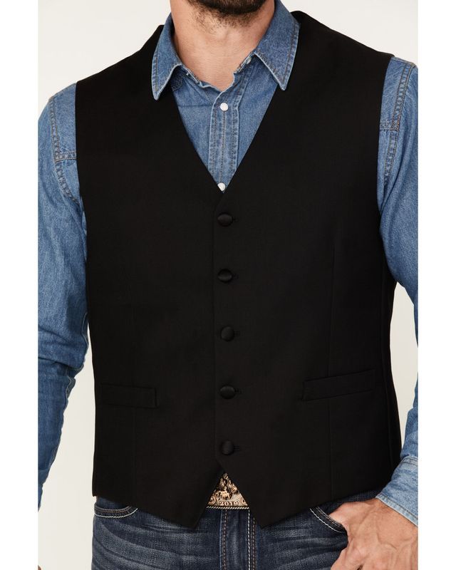 Scully Black Paisley Vest