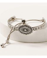 Shyanne Women's Silver Concho & Turquoise Cuff Bracelet Set