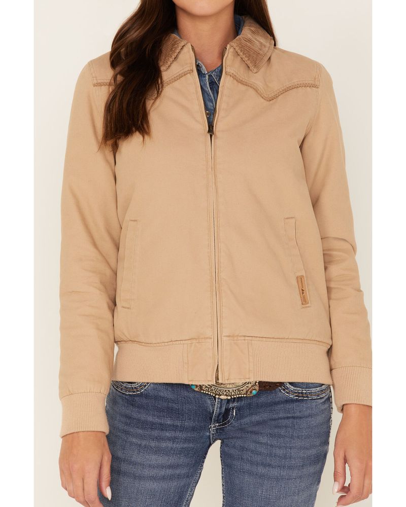 Powder River Outfitters Women's Cotton Canvas Bomber Jacket