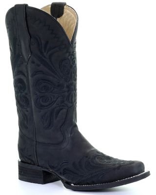 Circle G Women's Embroidery Western Boots - Square Toe