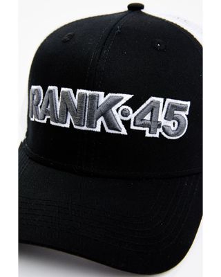 Rank 45 Men's Embroidered Logo Mesh-Back Ball Cap