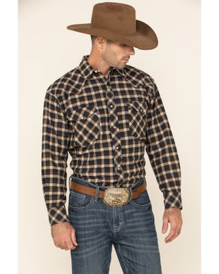 Resistol Men's Multi Bienville Check Plaid Long Sleeve Western Shirt
