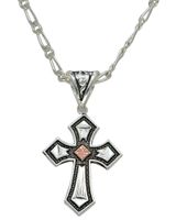 Montana Silversmiths Antique Silver Cross Necklace