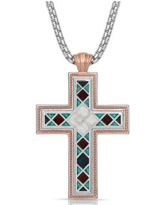 Montana Silversmiths Women's American Legends Mosaic Cross Necklace