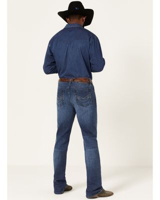 Cody James Men's Howdy Medium Dark Wash Stretch Slim Straight Jeans