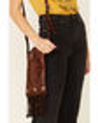 Shyanne Women's Boot Stitch Chestnut Crossbody Bag