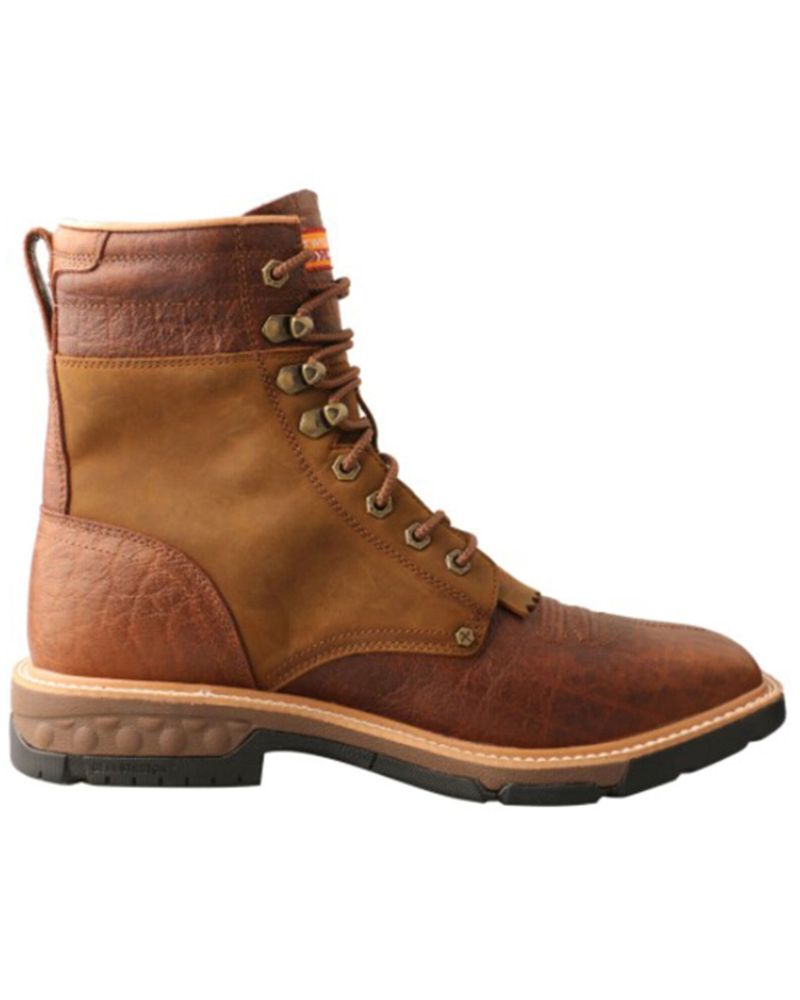 Twisted X Men's Cellstretch 8" Lacer Waterproof Leather Work Boots - Broad Square Toe
