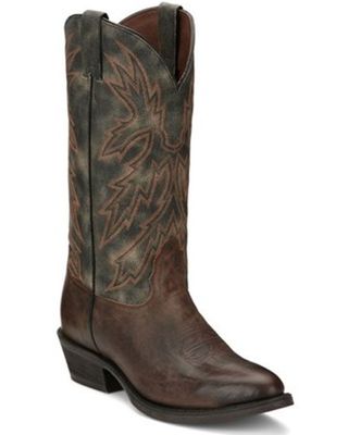 Nocona Men's Mitchell Antique Brown Performance Leather Western Boot - Round Toe