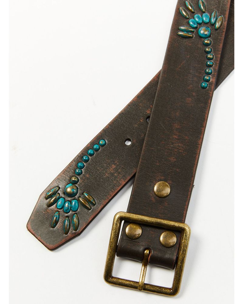 Bed Stu Women's Hudson Studded Leather Belt
