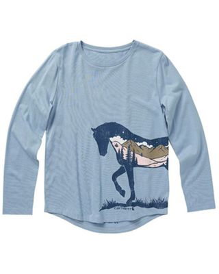 Carhartt Toddler-Girls' Starry Horse Graphic Long Sleeve Tee