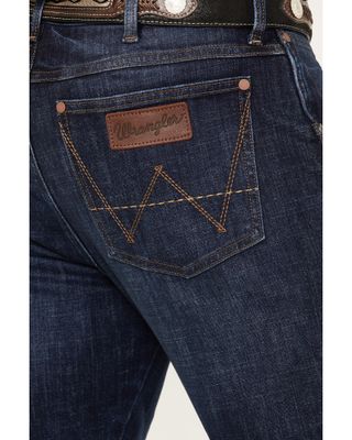 Wrangler Retro Men's Merriam Dark Wash Stretch Slim Bootcut Jeans