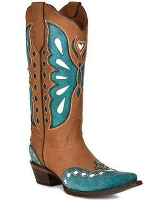 Circle G by Corral Women's Wing Inlay Western Boots - Snip Toe
