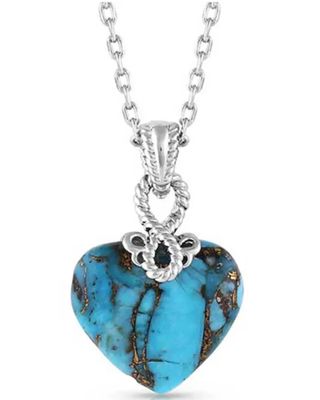 Montana Silversmiths Untamable Heart Of Stone Necklace