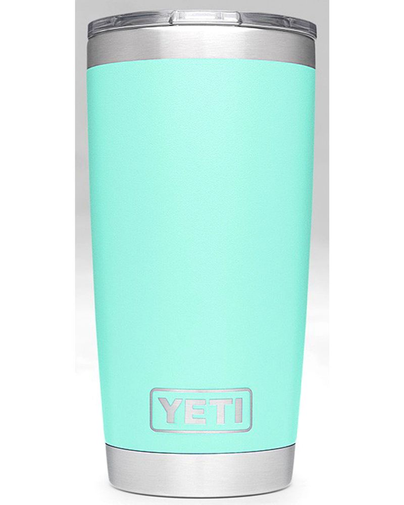 YETI Rambler 20oz Tumbler with MagSlider Lid Seafoam Turquoise New!!