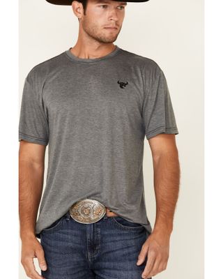 Cowboy Hardware Men's Charcoal Premium Logo Short Sleeve T-Shirt