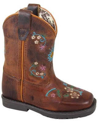 Smoky Mountain Toddler Girls' Floralie Western Boots - Broad Square Toe