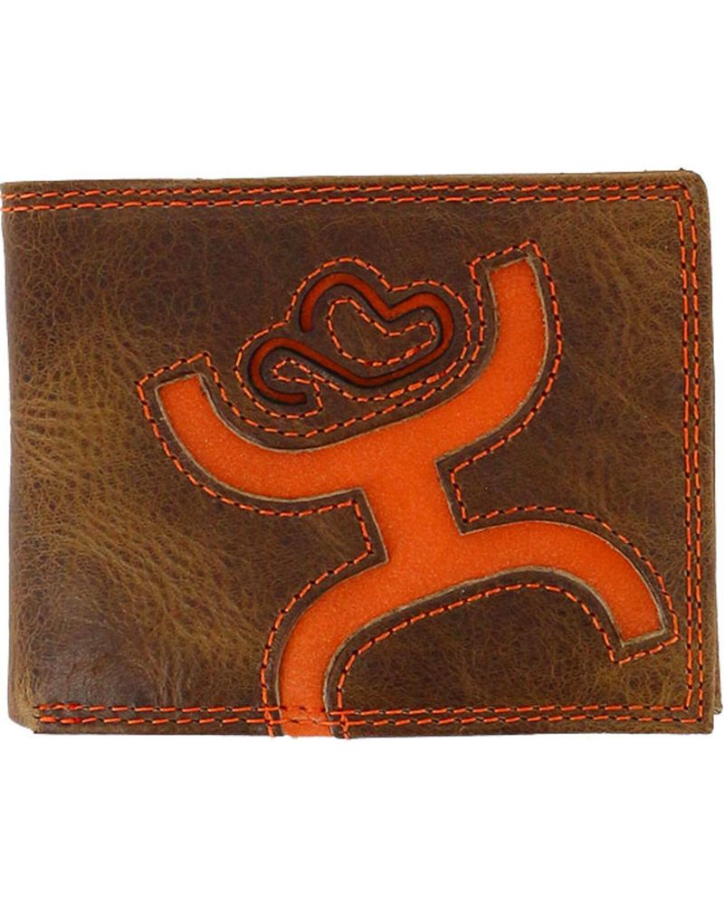 Hooey Men's Signature Leather Bi-Fold Wallet