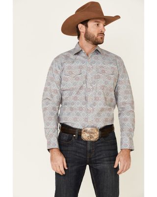 Wrangler Men's Retro Premium Patchwork Print Western Shirt