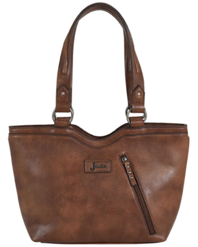 Justin Women's Brown Squash Blossom Concho Concealed Carry Tote