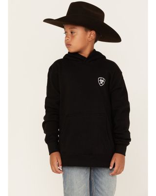 Ariat Boys' Americana Logo Graphic Block Hooded Sweatshirt