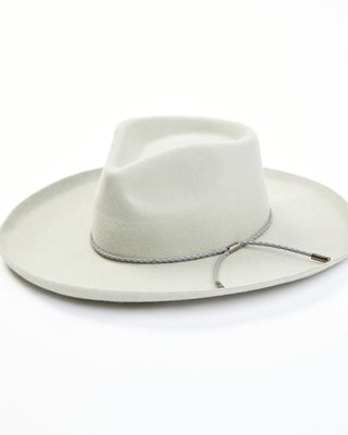 Shyanne Women's Formative Faux Leather Wool Felt Western Hat