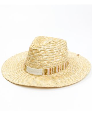 Nikki Beach Women's Tulum Milan Straw Fashion Rancher Hat