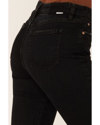 Daze Women's Black Daily Driver Crop High Rise Denim Jeans