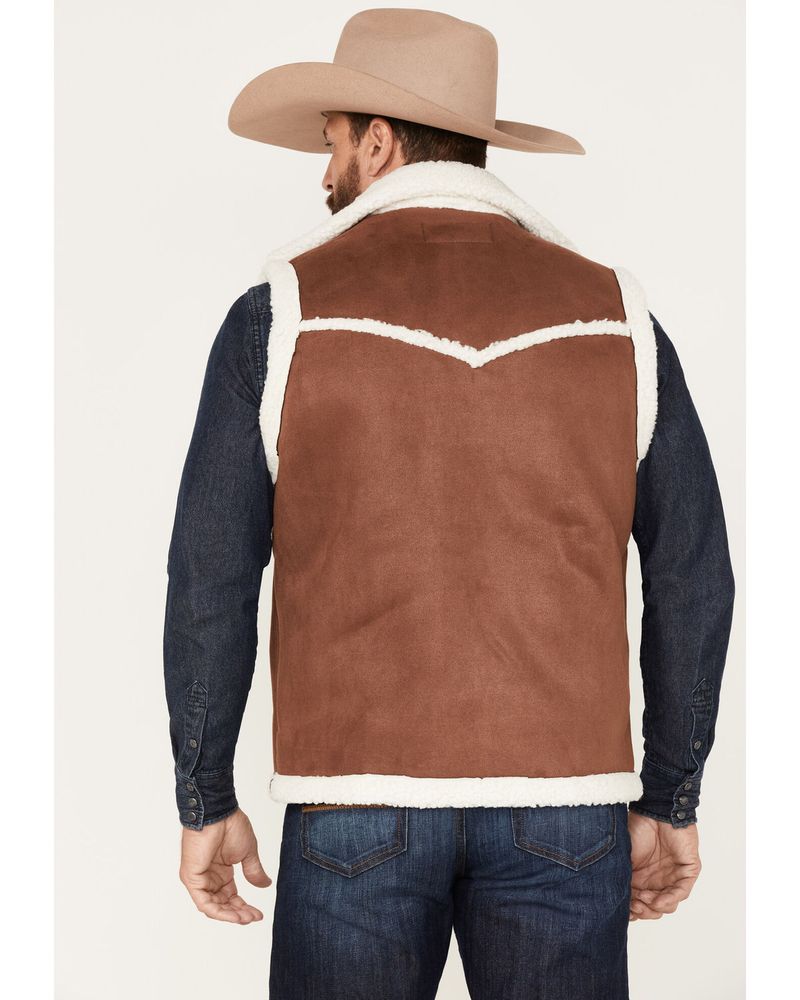 Wrangler Men's Sherpa Cowboy Vest