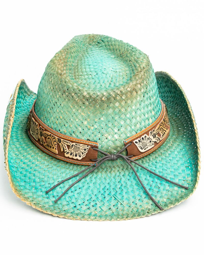 Shyanne Women's Cactus Flower Western Straw Hat