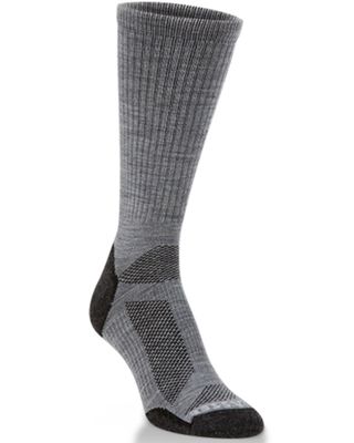 Crescent Sock Men's Merino Wool Lightweight Gray Crew Socks