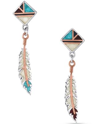 Montana Silversmiths Women's American Legends Feather Earrings