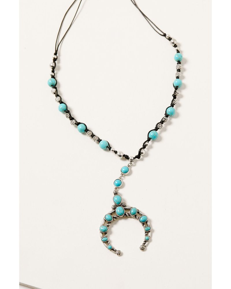 Shyanne Women's Midnight Sky Crescent Turquoise Stone Set