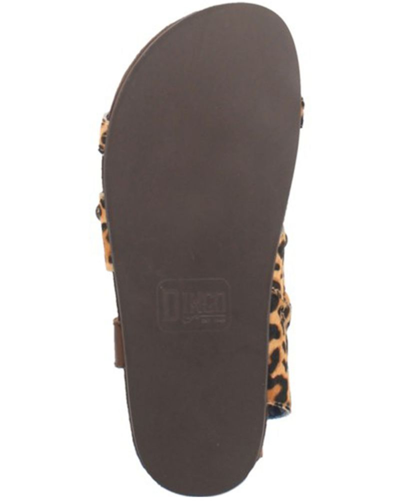 Dingo Women's Sage Brush Leopard Print Boho Sandals