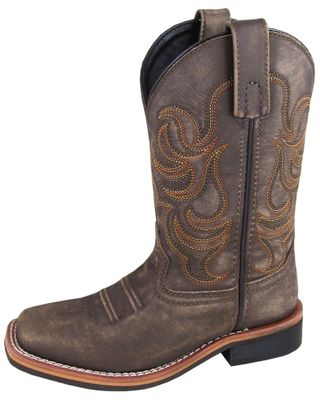 Smoky Mountain Boys' Leroy Western Boots - Broad Square Toe