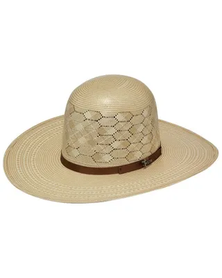 Twister Men's 10X Shantung Open Crown Straw Cowboy Hat