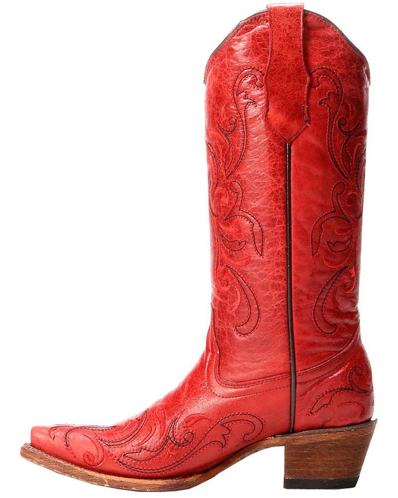 Circle G by Corral Women's Embroidery Snip Toe Western Boots