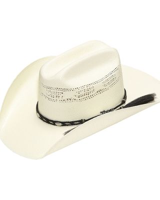 Twister Bangora Straw Cowboy Hat with Braided Band