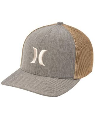 Hurley Men's Icon Textures Logo Mesh-Back Flex Fit Ball Cap