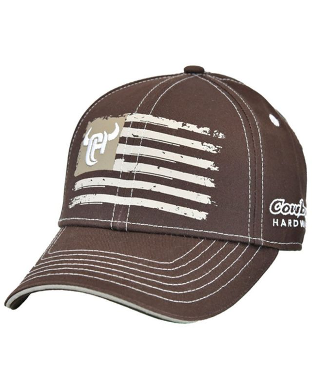 Hooey Dallas Black Brown Texas Logo - Hats Cap - 7271T-Bk