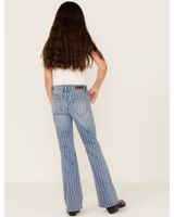 Rock & Roll Denim Girls' Striped Medium Wash Trouser Bootcut Jeans