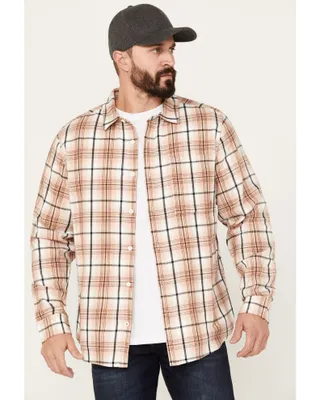 Brothers & Sons Men's Casual Plaid Long Sleeve Button-Down Western Shirt